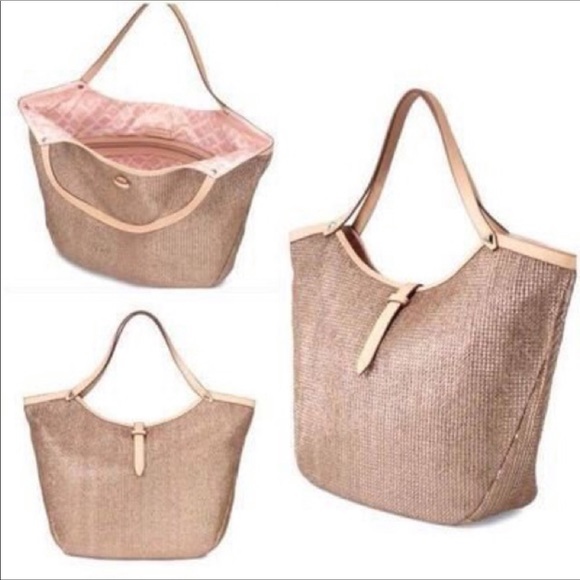 Stella & Dot Handbags - Stella and Dot Large Rose Gold Tote Bag